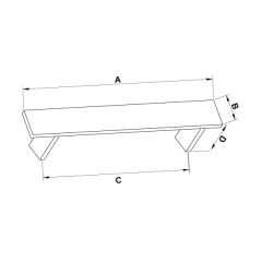 Hafele Mobilya Kulpu Captain 224mm Mat Siyah