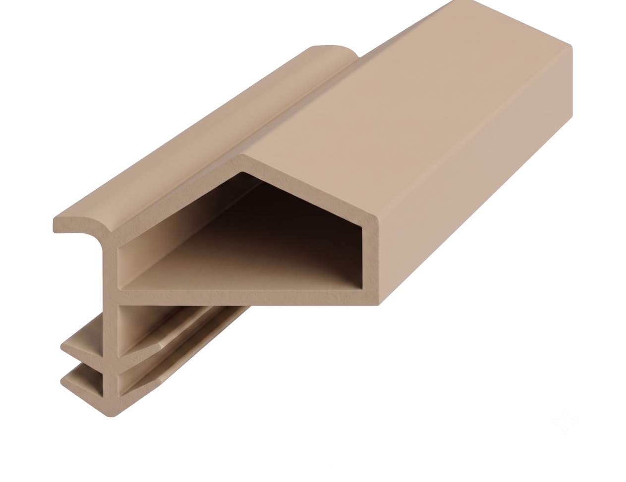 Yandan Basan Çatı Tipi Kapı Fitili Kanatlı 11mm Bej (500 Metre)