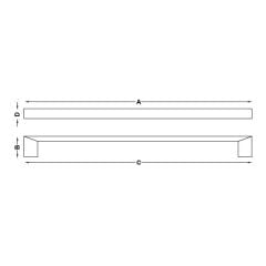 Hafele Mobilya Kulpu Slark 224mm Parlak Altın