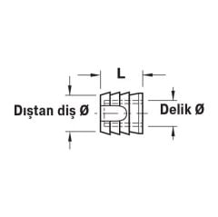 Hafele Tutkallı Plastik Dübel M4x10mm (100 adet), Beyaz