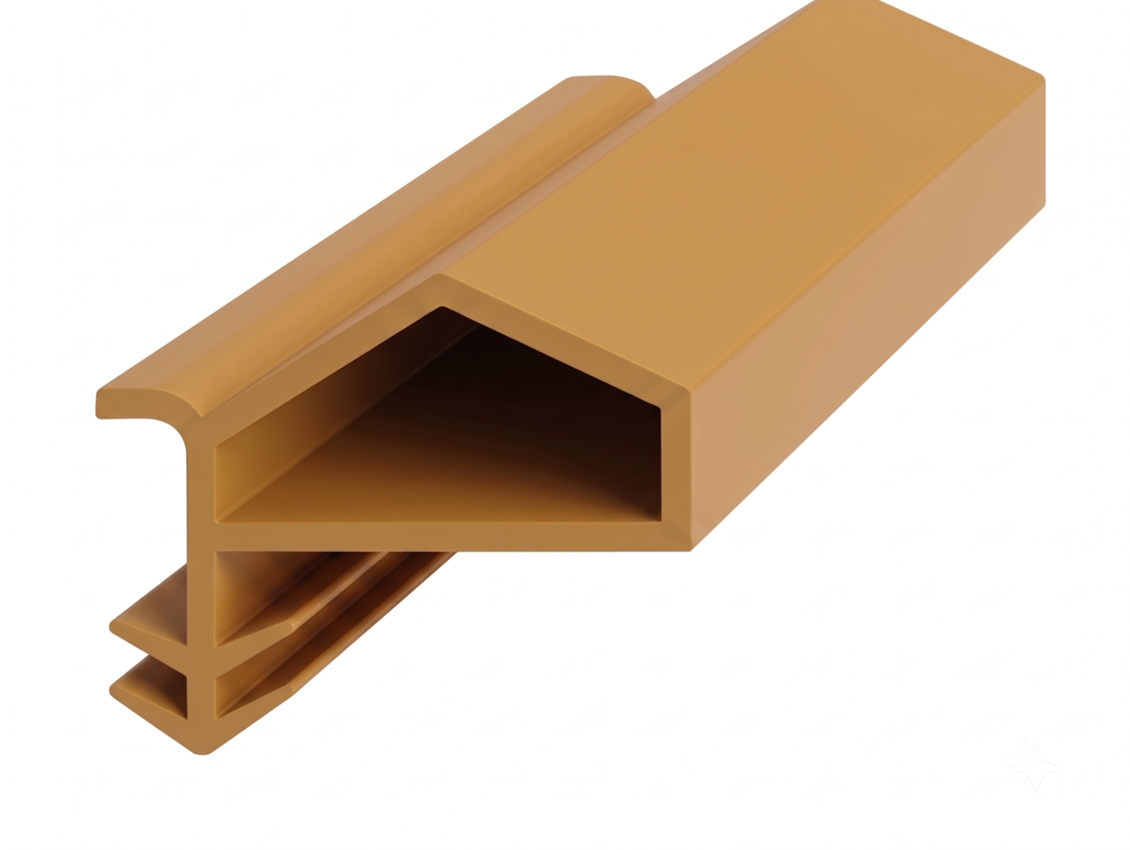 Yandan Basan Çatı Tipi Kapı Fitili Kanatlı 11mm Meşe (500 Metre)