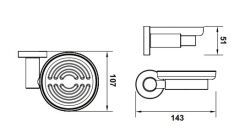 Hafele OZO Sabunluk Duvara Monte Titanyum