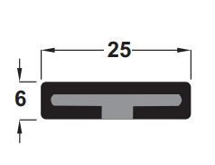 Hafele Yangın Fitili Kahverengi 25x6x2100mm