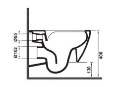 Hafele SOLIS WALL R52 Asma Klozet Parlak Beyaz