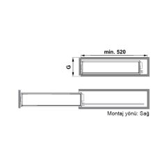 Hafele Bonus Plus Şişelik,150Mm,Antrasit