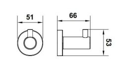 Hafele OZO Tekli Askı Titanyum