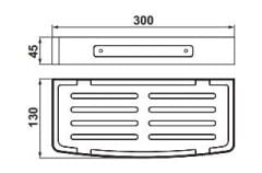 Hafele PRISMA Köşe Süngerlik Mat Siyah