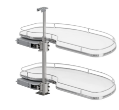 CornerStone Maxx Köşe Kiler Sistemi Krom 45cm Sol