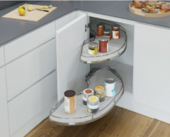 CornerStone Maxx Köşe Kiler Sistemi Krom 50cm Sağ