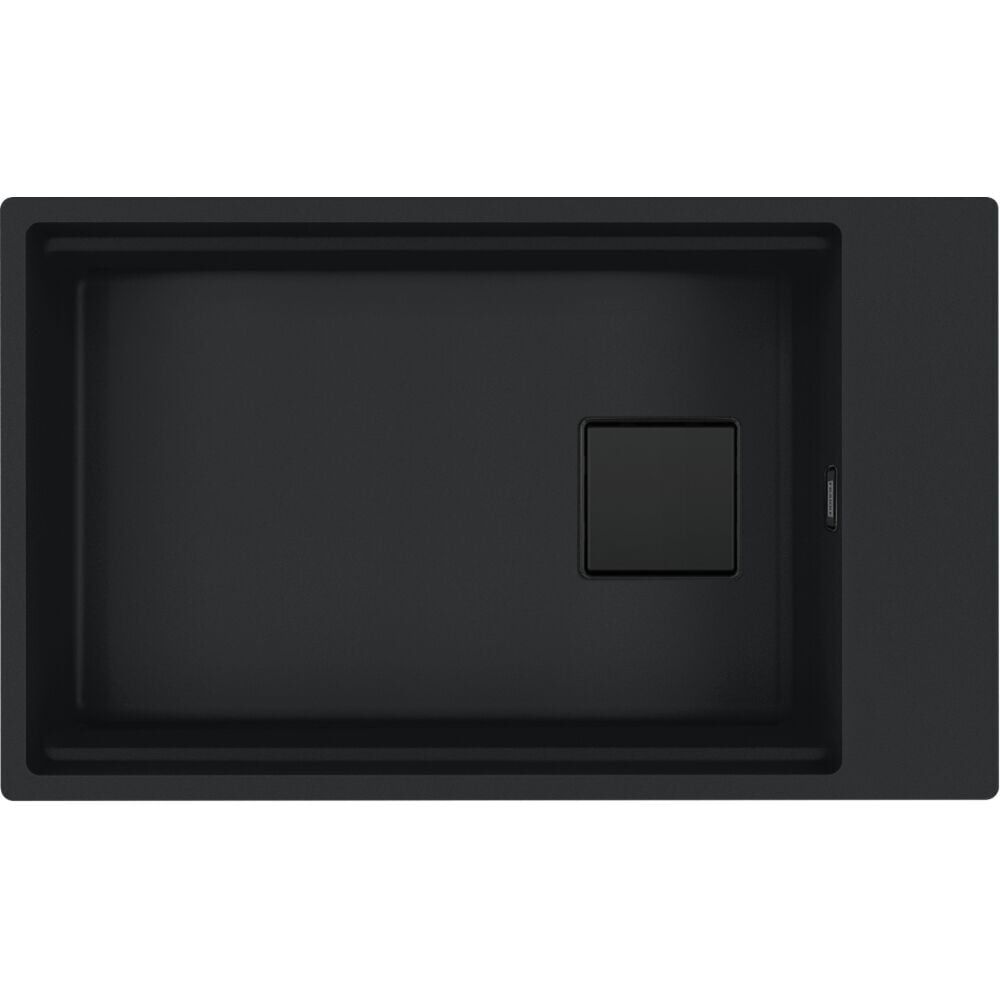 Franke Fragranit Evye Kubus Kng 110-62 Matt Black Tek Gözlü