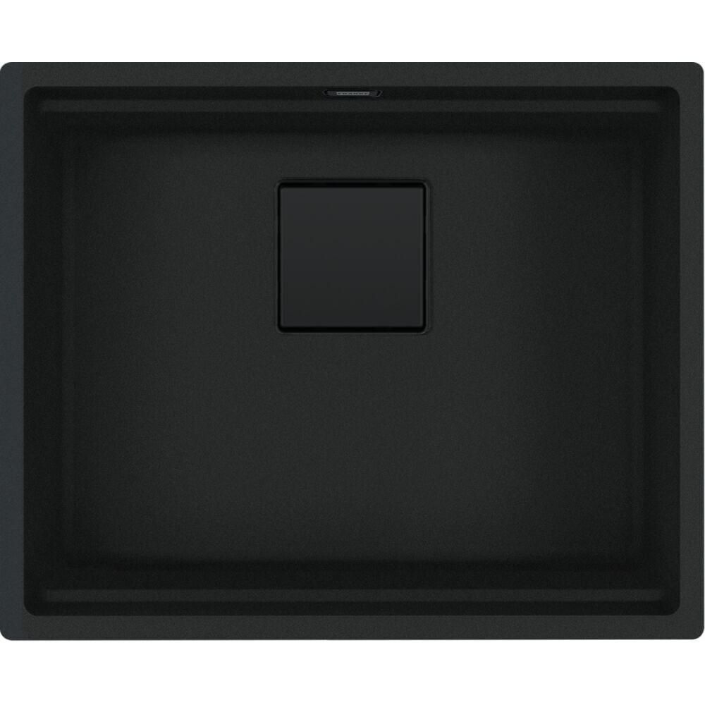 Franke Fragranit Evye Kubus Kng 110-52 Matt Black Tek Gözlü