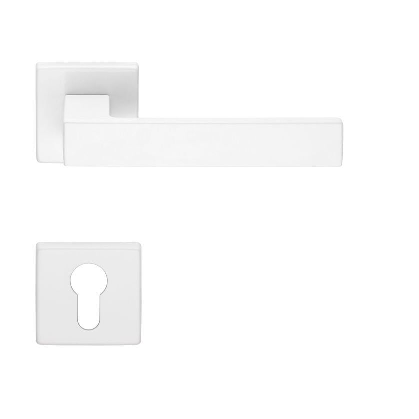 Corner Kapı Kolu Seti Beyaz Mat Barelli(Yale)