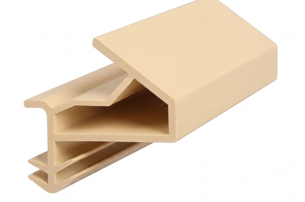 Yandan Basan Çatı Tipi Kapı Fitili Kanatlı 11mm Krem (500 Metre)