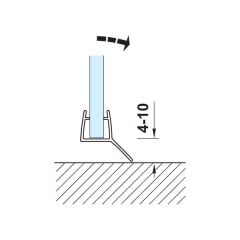 Hafele Cam Kapı Fitili Cam-Cam 135 Derece 10-12/2500mm