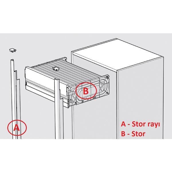 Hafele Stor paslanmaz çelik renkli 60cm