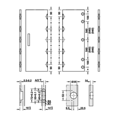 Hafele Slido Spinfront 60 Set 805/1990-2200mm