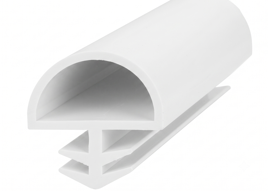 Ortadan Basan Daire Tipi Kapı Fitili 10mm Beyaz (500 Metre)