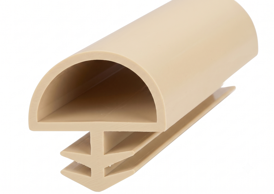 Ortadan Basan Daire Tipi Kapı Fitili 10mm Bej (500 Metre)