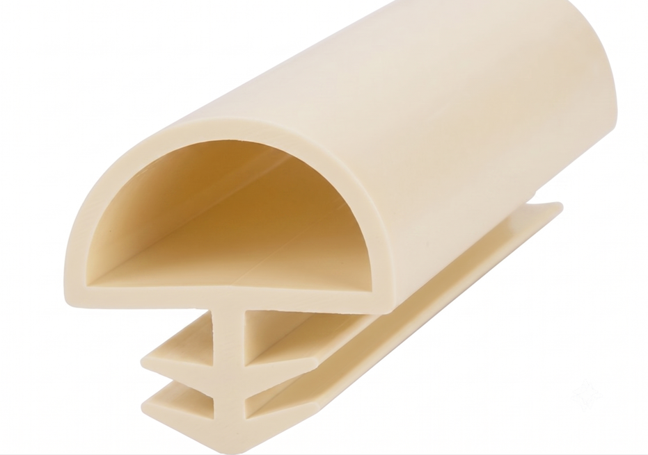 Ortadan Basan Daire Tipi Kapı Fitili 10mm Krem (500 Metre)