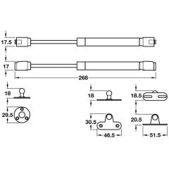 Hafele Kalkar Kapak Makası 150N