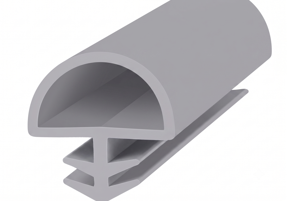 Ortadan Basan Daire Tipi Kapı Fitili 10mm Açık Gri (500 Metre)
