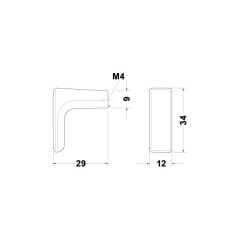 Hafele Düğme Kulp H2130 12mm Parlak Krom