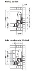 Hafele MATRIX BOX S35 Çekmece Seti Gri 16/84/500mm