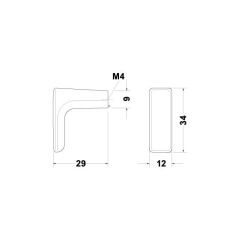 Hafele Düğme Kulp H2130 12mm Mat Paslanmaz Çelik