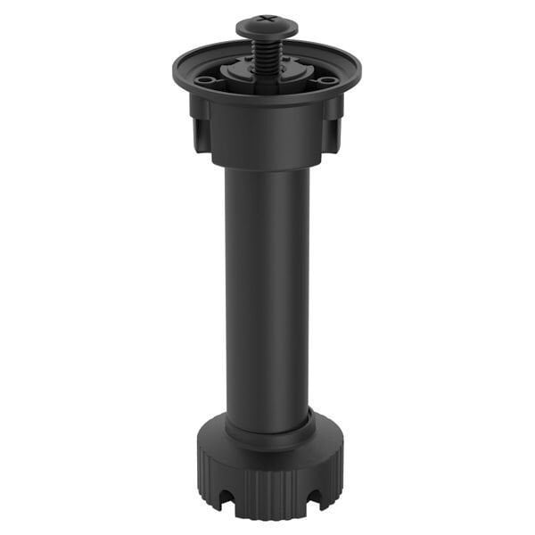 Hafele PFT11 Baza Ayağı Vidalı Siyah 150mm