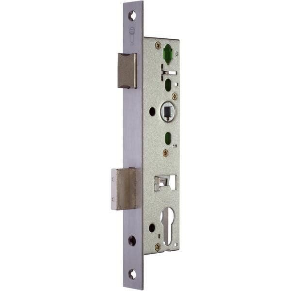 Hafele Dar Gömme Kilit Barelli Tip (PC) 40/16mm Mat Paslanmaz Çelik Renk