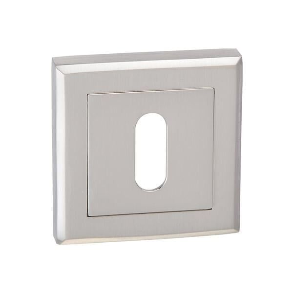 Hafele Kare Oda Kapı Kolu Rozeti 53mm, Mat Paslanmaz Çelik Renk