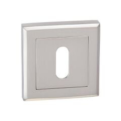 Hafele Kare Oda Kapı Kolu Rozeti 53mm, Mat Paslanmaz Çelik Renk