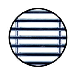 Hafele Menfez Dikdörtgen 42x170mm, Krom Renk