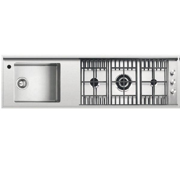 Hafele Plano C Eviye+Ocak Sol 151x45cm, Paslanmaz Çelik Renk (Sadece Bursa İçi Teslimata Uygundur)