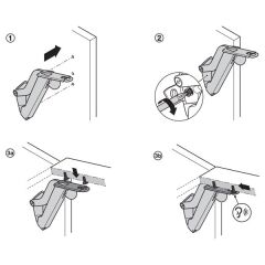 Hafele Space 1.11 Model E Beyaz/Nikel