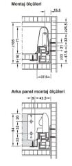 Hafele MATRIX BOX S35 Çekmece Seti Gri 16/84/450mm