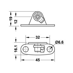 Hafele Maxi Duo Forte Kapak Bağlantı Euro Beyaz
