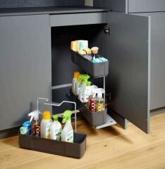 Hafele Kesseböhmer Cleaning Acent Temizlik Malzemesi Sepeti Antrasit