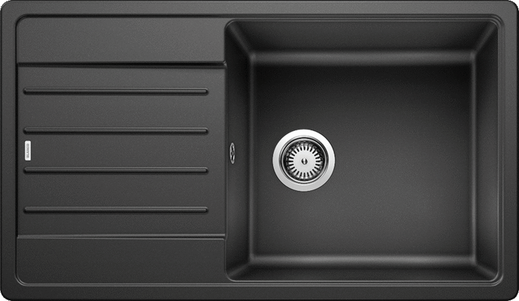 Blanco Granit Eviye Tezgah Üstü Tek Gözlü Damlalıklı Legra XL 6S Antrasit