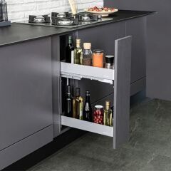 Hafele Kesseböhmer K-LINE 20 Tezgah Altı Kiler Sistemi Gümüş Gri