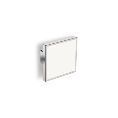 Hafele Düğme Kulp Blacky Jr. Beyaz ve Parlak Krom