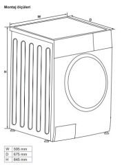 Hafele Kurutma Makinası Solo 10kg Gri
