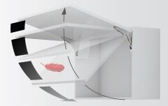 Hafele Free Flap 1.7 Makas Gövdesi A, Nikel Renk