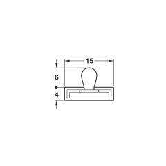 Hafele Quad Fitil 15x4x2100mm 30dk, Beyaz Renk