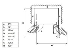 Hafele MAXIMA Solo Buzdolabı 4 Kapı 90cm Inox