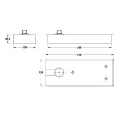 Hafele DCL411 Kapak, Mat Siyah Renk