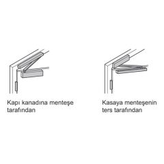 Hafele DCL84 Kapı Kapatıcı F EN3, Parlak Pirinç