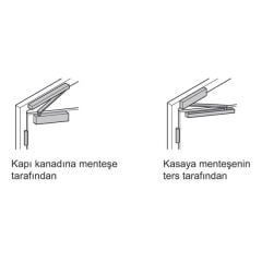 Hafele DCL84 Kapı Kapatıcı EN3, Mat Siyah (Sabitlemeli)