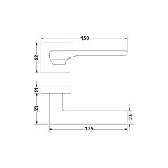 Hafele Kapı Kolu Seti Lupo Barelli Mat Siyah