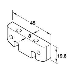 Hafele Senso Alü. Kapak İçin Adaptör